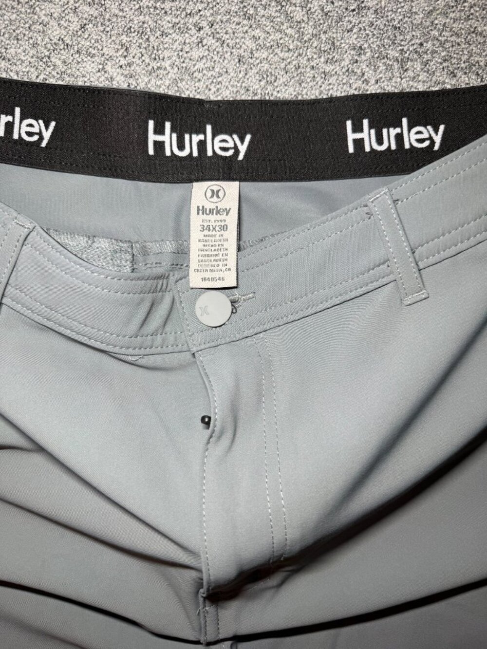 Grey Hurley Pants - Picture 3 of 4